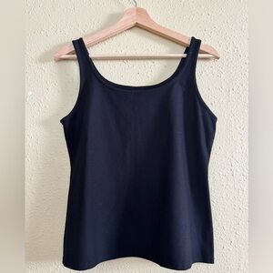 EILEEN FISHER | Womens Black Stretch Sleeveless Scoop Neck Tank Top - Size S